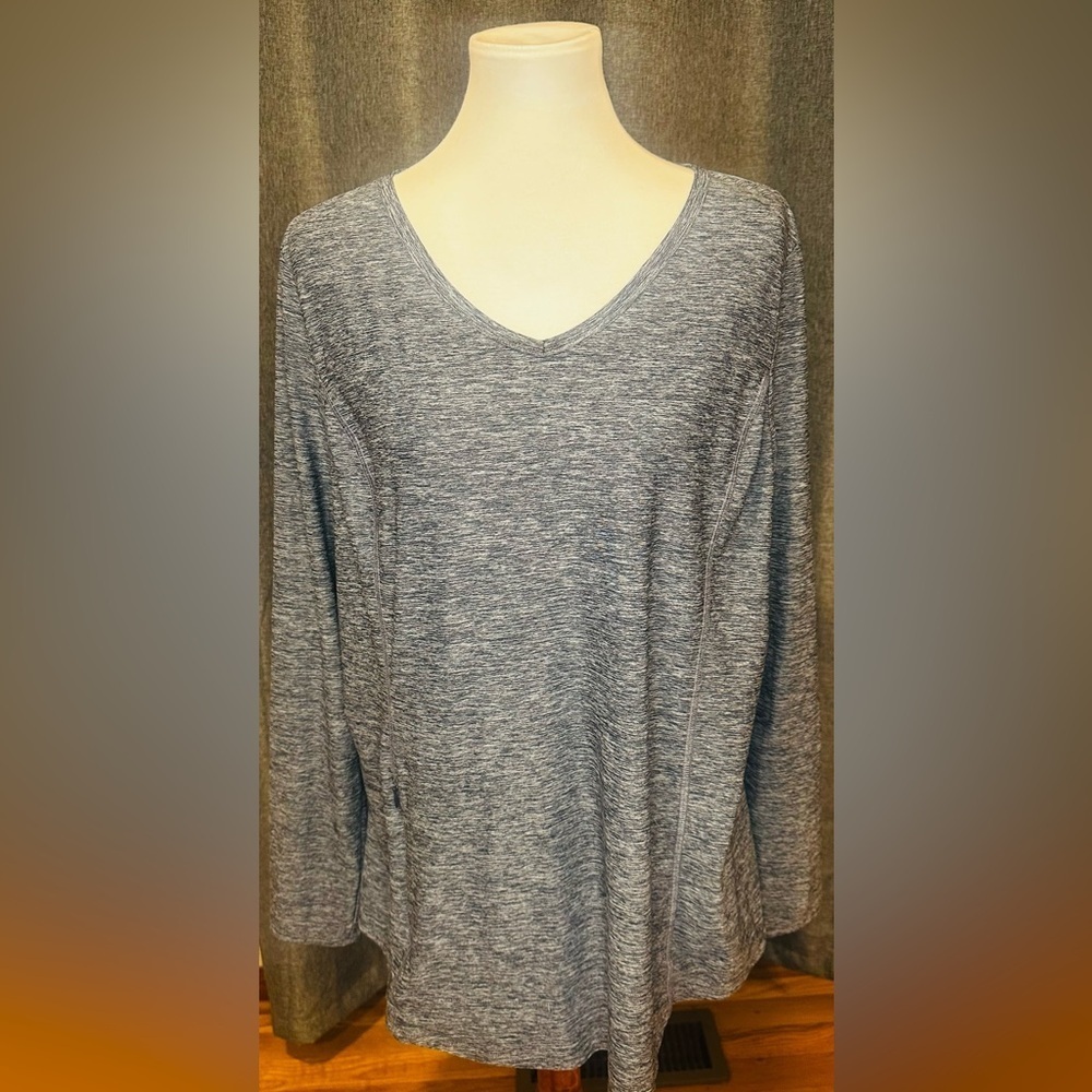Duluth Trading Co Women’s Performance Long Sleeve Top Size XL Gray Heather